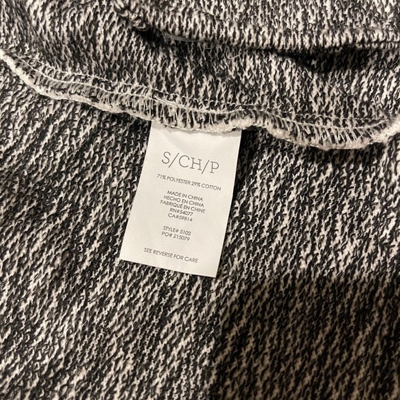 Cabi- Heather Gray French Terry Neo Marled Zip Front Moto Jacket- Small (5102) - Picture 9 of 14